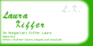 laura kiffer business card